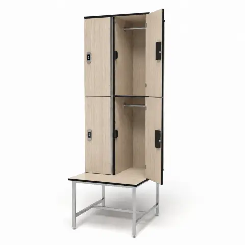 HPL Premium шкаф-скамейка с двумя ярусами 600